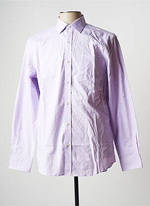Chemise manches longues manches longues violet OX'VILLE homme