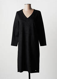Robe courte manches longues manches longues noir STREET ONE femme