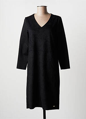 Robe courte manches longues manches longues noir STREET ONE femme