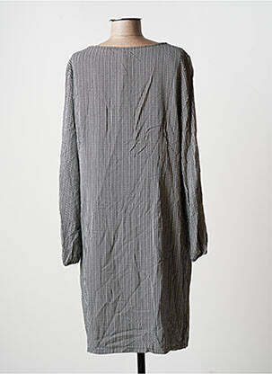 Robe mi-longue manches longues manches longues noir STREET ONE femme