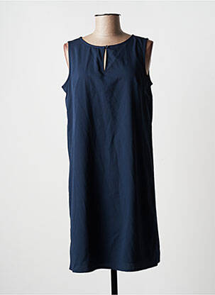 Robe mi-longue coupe fluide sans manche bleu STREET ONE femme