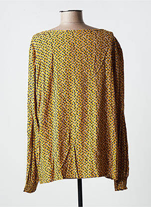 Blouse col rond manches longues jaune BRANDTEX femme