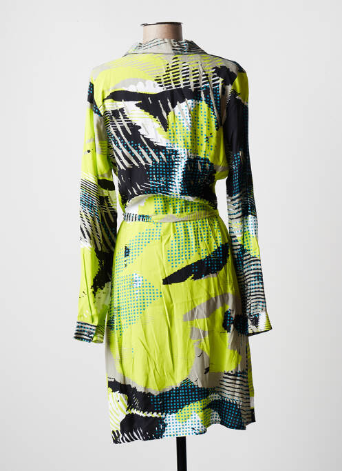 Robe courte vert GEISHA pour femme