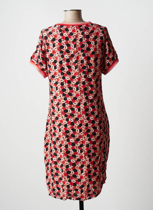 Robe mi-longue rose GEISHA pour femme