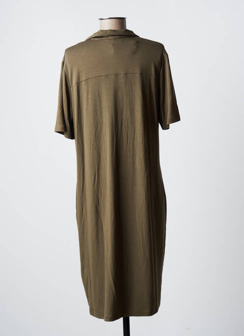 Robe mi-longue vert GEISHA pour femme