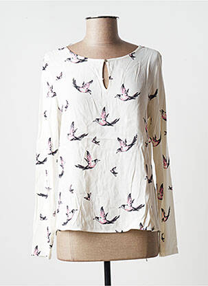 Top coupe fluide manches longues blanc STREET ONE femme