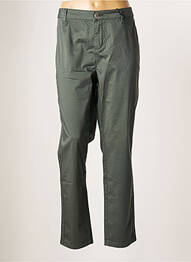 Pantalon chino tissage popeline taille normale vert STREET ONE femme