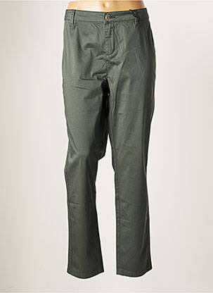 Pantalon chino tissage popeline taille normale vert STREET ONE femme