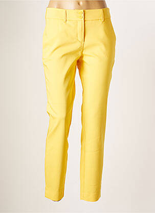 Pantalon chino taille basse taille basse jaune BRANDTEX femme