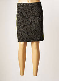 Jupe mi-longue stretch vert STREET ONE femme