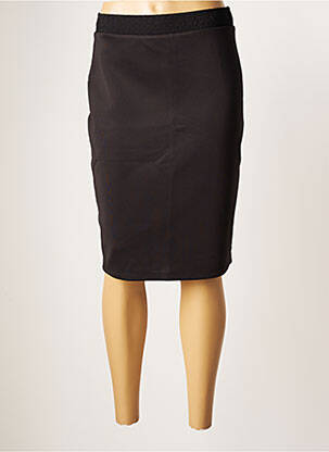 Jupe mi-longue taille normale noir GARCIA femme