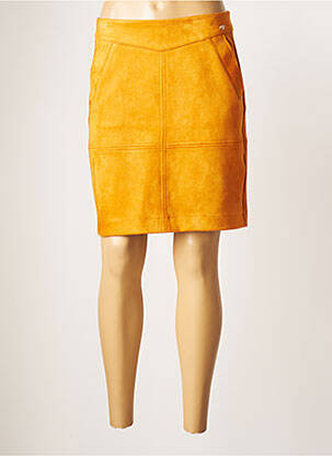 Jupe mi-longue stretch orange STREET ONE femme