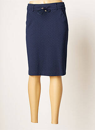 Jupe mi-longue stretch bleu BRANDTEX femme