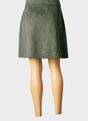 Jupe mi-longue stretch vert STREET ONE femme