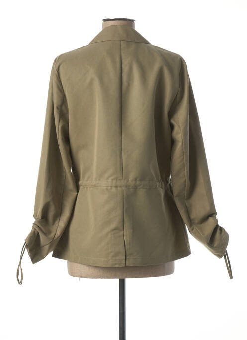 Veste casual col tailleur vert JULIE GUERLANDE femme
