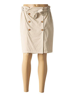 Jupe courte doublure beige JULIE GUERLANDE femme