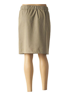 Jupe mi-longue coupe droite vert JULIE GUERLANDE femme