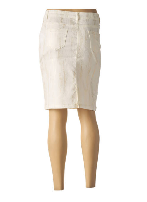 Jupe mi-longue blanc JULIE GUERLANDE pour femme