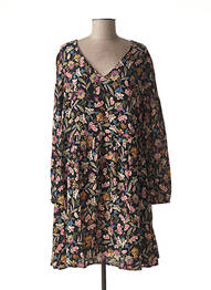 Robe courte manches longues manches longues noir C'EST BEAU LA VIE femme
