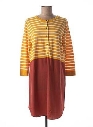 Robe courte manches longues manches longues jaune MEXX femme