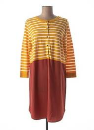 Robe courte manches longues manches longues jaune MEXX femme