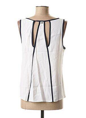 Blouse col rond sans manche blanc MEXX femme
