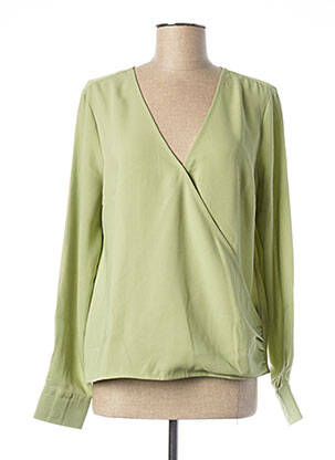 Blouse poignets boutonnés avec fente manches longues vert MUSTANG femme