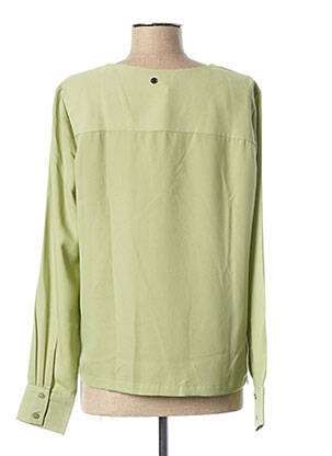 Blouse poignets boutonnés avec fente manches longues vert MUSTANG femme