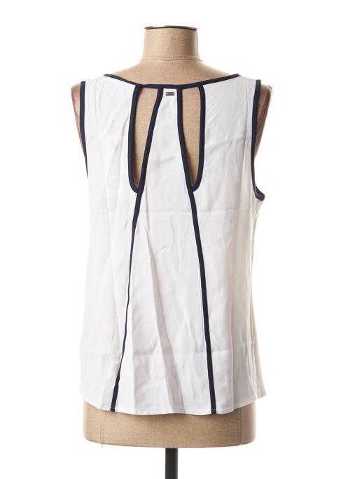 Blouse col rond sans manche blanc MEXX femme