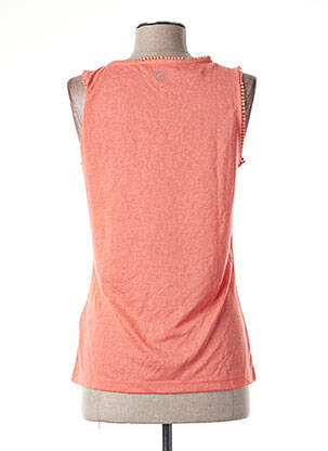 Débardeur col v sans manche orange CONCEPT K femme