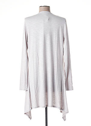Gilet manches longues stretch gris MARBLE femme