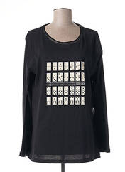 T-shirt noir ELENA MIRO pour femme seconde vue