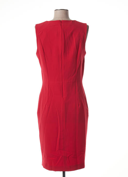 Robe mi-longue rouge BRUNO SAINT HILAIRE pour femme