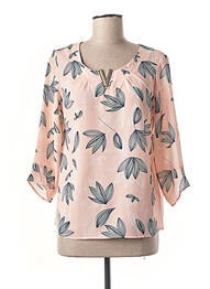 Blouse imprimé fantaisie manches 3/4 rose DIANE LAURY femme