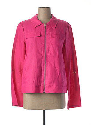 Veste casual poches rose JULIE GUERLANDE femme