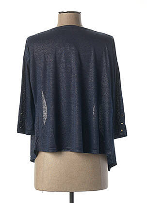 Gilet manches longues manches 3/4 bleu JULIE GUERLANDE femme