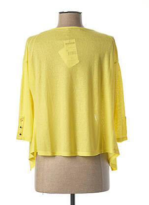 Gilet manches longues manches 3/4 jaune JULIE GUERLANDE femme