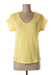 T-shirt jaune JULIE GUERLANDE pour femme seconde vue