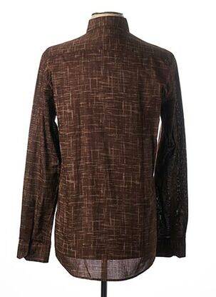 Chemise manches longues manches longues marron MEXX homme