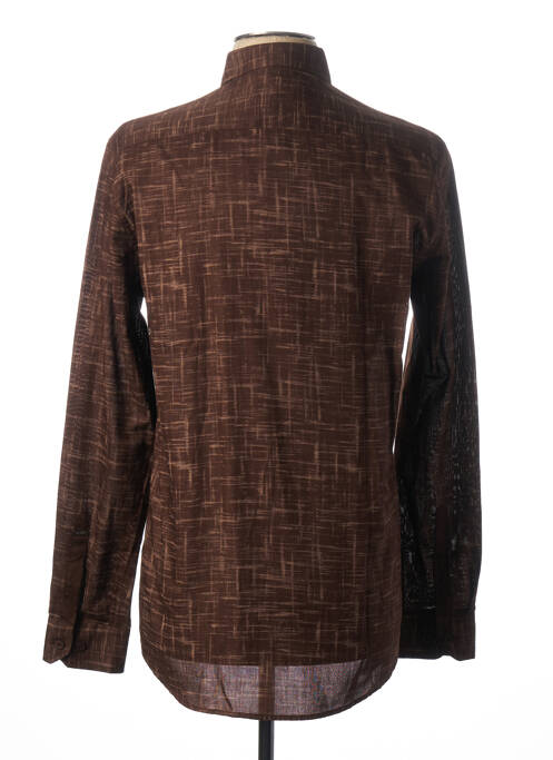 Chemise manches longues marron MEXX pour homme