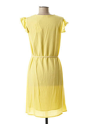 Robe mi-longue sans manche sans manche jaune JULIE GUERLANDE femme