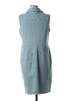 Robe mi-longue sans manche sans manche bleu JULIE GUERLANDE femme