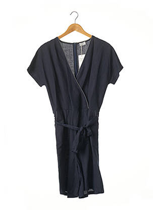 Combishort poches bleu C'EST BEAU LA VIE femme