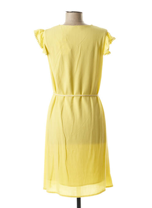 Robe mi-longue jaune JULIE GUERLANDE pour femme