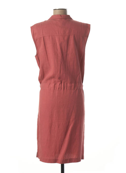 Robe mi-longue marron C'EST BEAU LA VIE pour femme