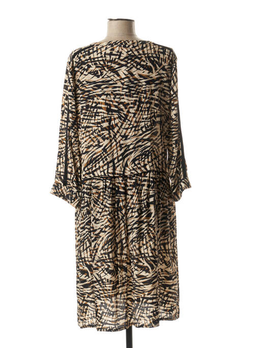 Robe mi-longue marron JULIE GUERLANDE pour femme