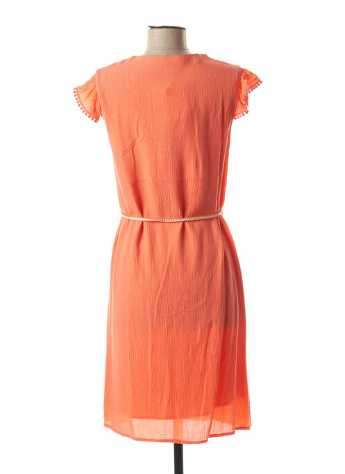 Robe mi-longue orange JULIE GUERLANDE femme