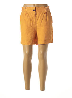 Short finition revers taille haute orange C'EST BEAU LA VIE femme