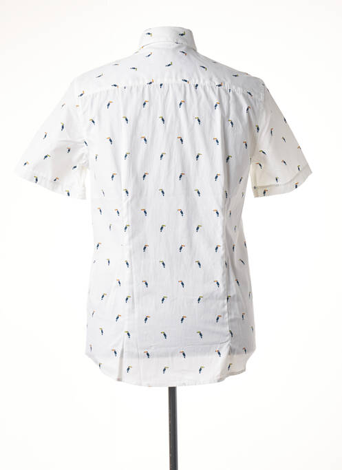 Chemise manches courtes blanc CAMBRIDGE pour homme