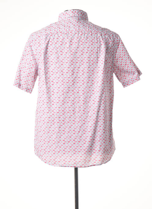 Chemise manches courtes rose CAMBRIDGE pour homme